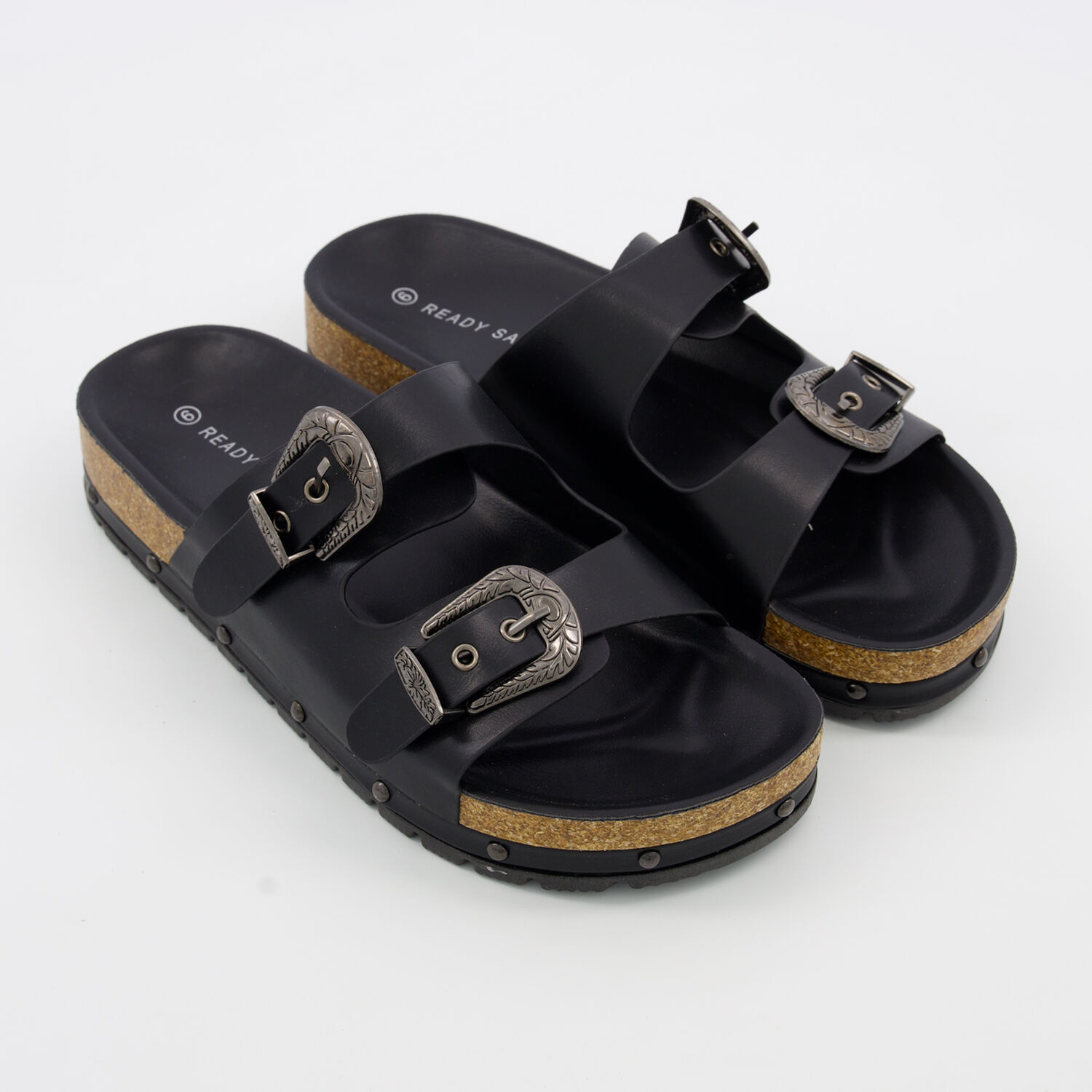 Black Anna1 Flat Sandals - TK Maxx UK